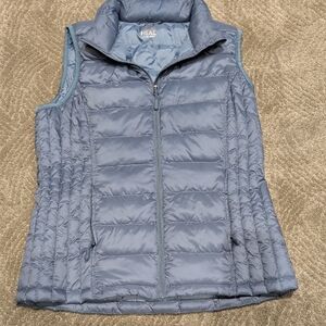 32 Degrees Heat Women's Blue Puffer Vest Medium